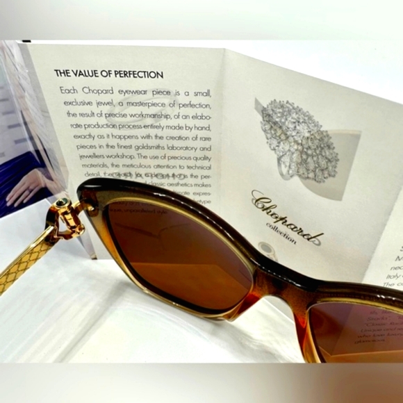 👑Chopard SCH232S TA9P Polarized Cat Eye . Size 55-16-135mm‼️🏆 - Picture 13 of 16